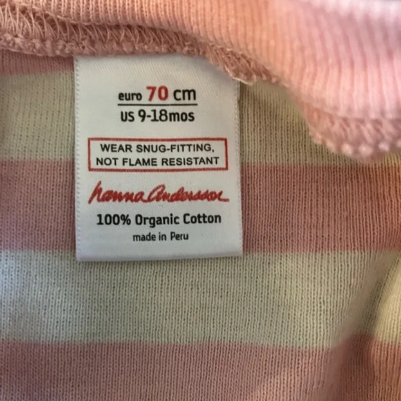 Hanna Andersson Striped Pajamas 9-18 Months - Picture 3 of 4